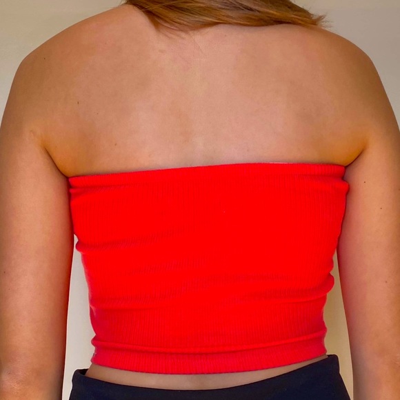 Right pink/red tube top. - Picture 2 of 2